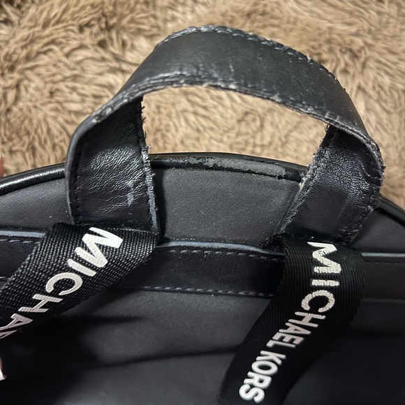 Michael Kors Sleek Black Backpack - Picture 3 of 4